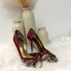 Vintage Guess Gwerinna Open-Toe High Heels